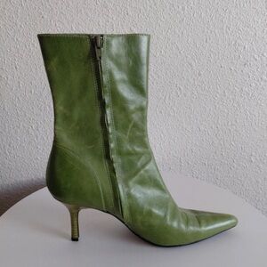 Steve Madden Olive Green Heeled Boots